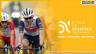 ÉTOILE DE BESSÈGES 2021  STAGE 1  PRO CYCLING MANAGER 2020 [upl. by Kawai]