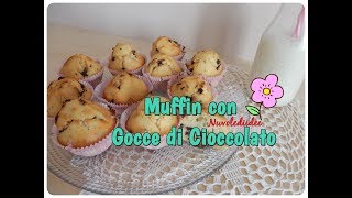 Ricetta Muffin con gocce di cioccolato Semplici da realizzare [upl. by Aceber]