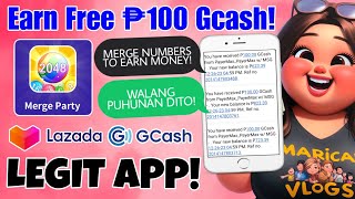 ₱100 Gcash Kikitain mo nang Libre sa PagMerge nang Numbers • Merge Party Puzzle Game Legit App [upl. by Siward323]