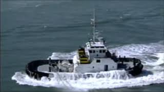 Tugboat Almost Capsizes  Indirect Towing Goes Wrong [upl. by Lamprey]