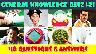 General Knowledge Trivia Quiz Part 21 [upl. by Yadahs]