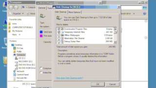 Make space on hard drive using Disk Cleanup  Getting rid of Temporary Files [upl. by Yrret]