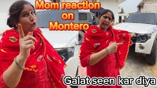 Mom reaction on montero new wrap😂आज के बाद नहीं करवाना😭 [upl. by Leena]