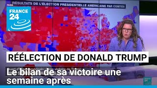 Réélection de Donald Trump  le bilan de sa victoire une semaine après • FRANCE 24 [upl. by Kenti765]