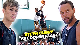 Steph Curry vs Cooper Flagg amp Top HS Players During Scrimmage Curry Camp Day 2 [upl. by Acirrehs177]