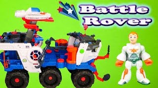 IMAGINEXT Fisher Price Imaginext Battle Rover Space Toy Video Review [upl. by Nodnorb494]