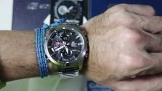 Casio Edifice ECB500D1A with bluetooth smartlink [upl. by Ameerak728]