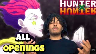 NEW Anime Fan Reacts To HUNTER X HUNTER All Openings  16 [upl. by Edas]