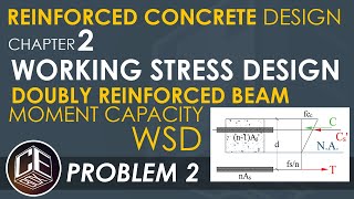 Reinforced Concrete Design Chapter 2 Doubly Reinforced Beam Problem 2 PH [upl. by Song]