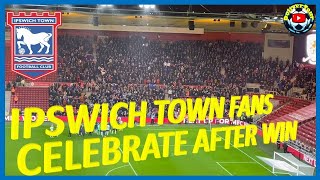 IPSWICH TOWN FANS AFTER WINNING AWAY AT MIDDLESBROUGH [upl. by Nedloh]