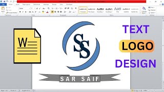 How to Create Logo in Microsoft Word  Logo Design in MS Word [upl. by Popelka630]