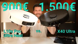 Dreame X40 Ultra vs Dreame L10s Pro Ultra Heat [upl. by Eyllom354]