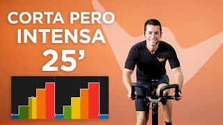 Clase completa ciclo indoor corta pero intensa en 25 minutos [upl. by Vernita]