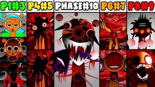 Phase 1 VS Phase 2 VS Phase 3 VS Phase 4 VS Phase 6 VS Phases 710 in Incredibox Sprunki New Mod [upl. by Neila]