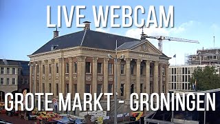 live webcam  Grote Markt  Groningen  the Netherlands [upl. by Niwrad569]