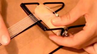 Beads Projects  How to use a beading loom [upl. by Rafi]