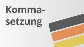 Die Kommaregeln Das Komma bei Partizipgruppen  Deutsch  Rechtschreibung und Zeichensetzung [upl. by Aniuqahs]