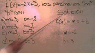 Función Lineal ¿Cuáles son los parámetros quotmquot y quotbquot [upl. by Niel]