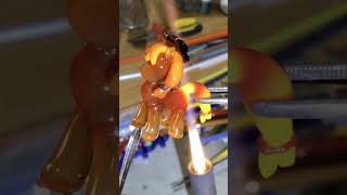 watch molten glass transform glassblowing glass glassmaking [upl. by Dorothi]