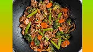 Wok Cooking Beef amp Vegetable Stir Fry Recipe beefstirfry wokcooking easyrecipe fyp fypyoutube [upl. by Ecarg]