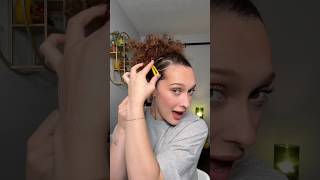 HEART SIDE PART HAIRSTYLE curlyhair hairstyletutorial grwm [upl. by Lore697]