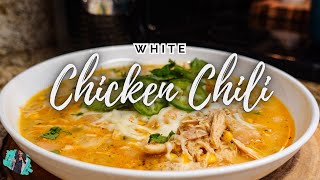 THE ONLY CHILI RECIPE YOU NEED THIS FALL  EASY WHITE CHICKEN CHILI [upl. by Aihsilat]