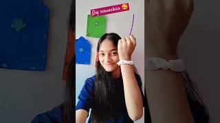 Diy scrunchie 🥰🥰🥰 2024 diy scrunchies trending art [upl. by Lisan]