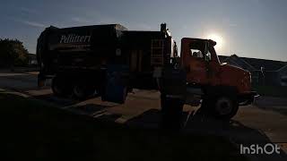 Pellitteri 502 Freightliner labrie automizer on early morning recycling [upl. by Kelli]