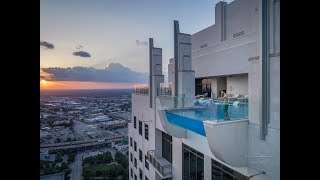 Market Square Plaza  SkyPool Houston [upl. by Ahsirhcal]