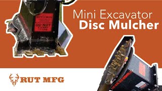 The Best Mini Excavator Disc Mulcher On the Market [upl. by Ailee556]