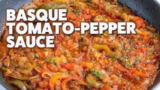 How to Make Piperade Delicious Basque Pepper Sauce [upl. by Rosmarin699]