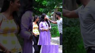 Pulling Cheek Prank On Cute Girl 😜  Wait For 🔚  Faizu Prank  shorts prank romantic funny [upl. by Prud]