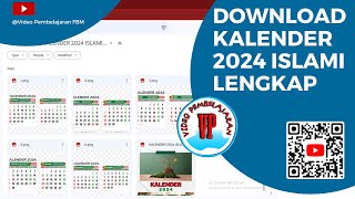 Download Kalender 2024 Islami Lengkap dengan Tanggal Merah Hijriyah dan Jawa [upl. by Eugeniusz247]