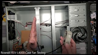 Rosewill RSV L4000 Case Fan Testing [upl. by Aehc]