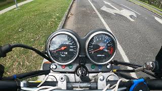 GIPro XType G2 gear indicator install on a Suzuki GS500  on road [upl. by Yme]