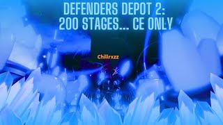 Defenders Depot 2 200 Stage Rebirth With Only Crystal Enhancers  Chillerxzz [upl. by Pinzler]