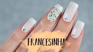 UNHAS DECORADAS COM FRANCESINHA FÁCIL  Ideia Rosa [upl. by Akcired530]