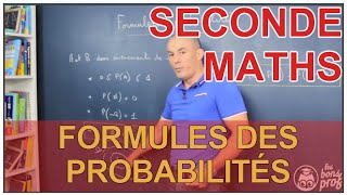 Formules des probabilités  Maths seconde  Les Bons Profs [upl. by Duwad656]