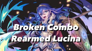 Broken Unit Combo Rearmed Lucina FEH [upl. by Ecydnak439]