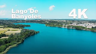 Vista Aérea del Lago de Banyoles Girona  Tomas con Mavic Air  Paisajes 4K [upl. by Cad372]