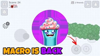 DESTROYING SERVER WITH MACRO🧁AGARIO MOBILE [upl. by Gun998]