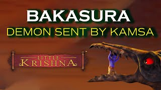 Bakasura  demon sent by Kamsa  Little Krishna [upl. by Cinnamon807]