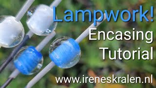 Tutorial Encasing lampwork glass beads [upl. by Marb]