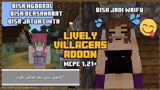 Lively Villagers Addon MCPE 121  Addon Seru Untuk Bermain Survival [upl. by Dianna452]