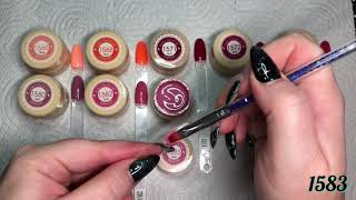 TESTING VENALISA 60 PI PAINT GEL SET  REVIEW  NAIL POLISH SWATCHING [upl. by Skippy]