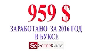 SCARLETCLICKS  результаты заработка за год работы в буксе [upl. by Aicenra]