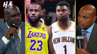 Inside the NBA reacts to Pelicans vs Lakers Semis Highlights Discusses Zion Performance Tonight [upl. by Ahsekyt]