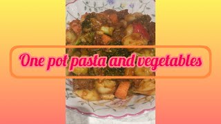 One pot pasta and vegetables shorts [upl. by Ayr562]