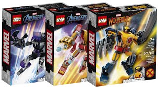 All LEGO Marvel Mech Armor Sets 2022 CompilationCollection Speed Build [upl. by Blain]