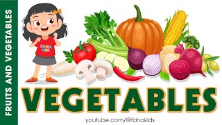 Learn The Name Of The Vegetables For Kids  List Of Vegetables  01  English Vocabulary  FAHA Kids [upl. by Loredo]